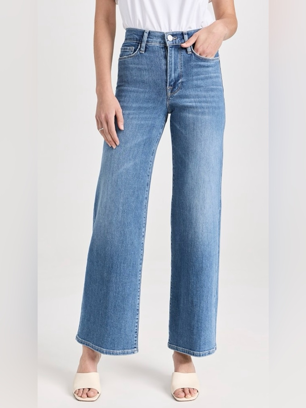 FRAME Le Slim Palazzo Wide Leg Jeans